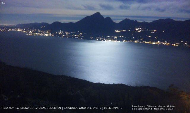 Webcam Le Fasse (San Zeno), Blick über den Gardasee